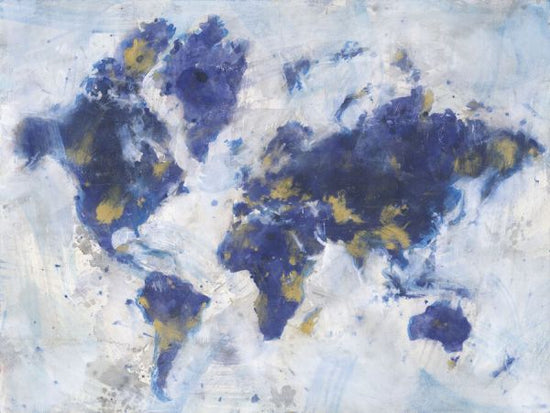 PHOTOWALL / Indigo World Map (e331804)