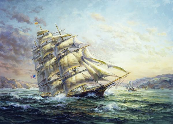 PHOTOWALL / Tall Ships Paintings (e332594) | 輸入壁紙専門店 WALPA