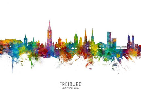 PHOTOWALL / Freiburg Germany Skyline (e332798)