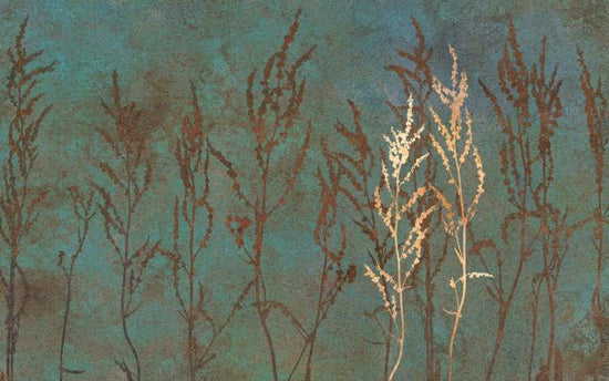 PHOTOWALL / Gold on Verdigris Curly Dock B (e333199)