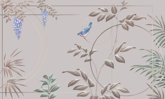 PHOTOWALL / Deco Leaves - Blush (e333850)