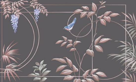 PHOTOWALL / Deco Leaves - Cacao (e333851)