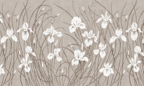 PHOTOWALL / Waving Irises - Warm (e333881)