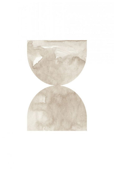 PHOTOWALL / Watercolor Shapes - Beige Tones VIII (e333916)