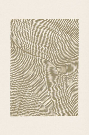 PHOTOWALL / Stripes Linocut - Ochre (e333922)