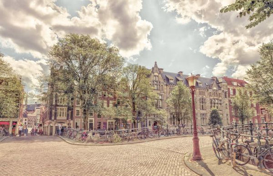 PHOTOWALL / Bicycle Parked on the Street Amsterdam (e333950)