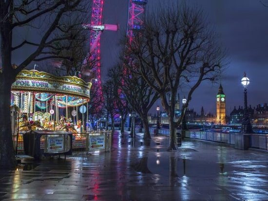 PHOTOWALL / London Cityscape in Evening from Thames Promenade (e334049)