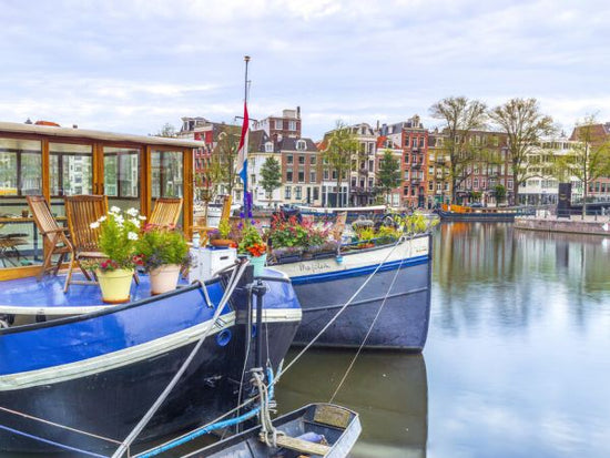 PHOTOWALL / Houseboats Amsterdam Canal (e334052)