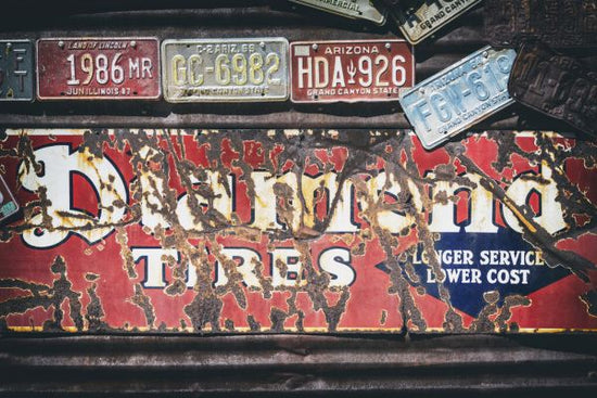 PHOTOWALL / Old US License Plates (e334185)