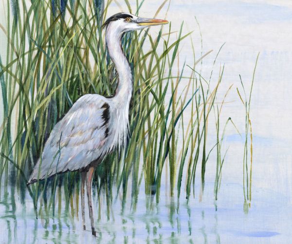 PHOTOWALL / Heron in the Marsh (e335117) | 輸入壁紙専門店 WALPA