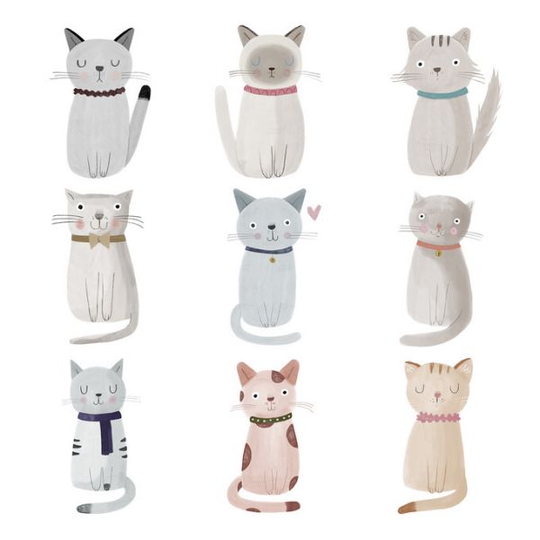 PHOTOWALL / Cat Family (e335784) | 輸入壁紙専門店 WALPA – WALPA.jp