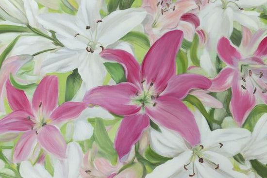 PHOTOWALL / Pink and White Lilies (e336386)