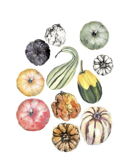 PHOTOWALL / Watercolor Pumpkins II (e336543)
