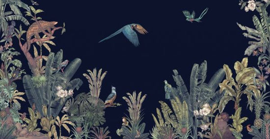 PHOTOWALL / Parrots Message - Dark (e84096)