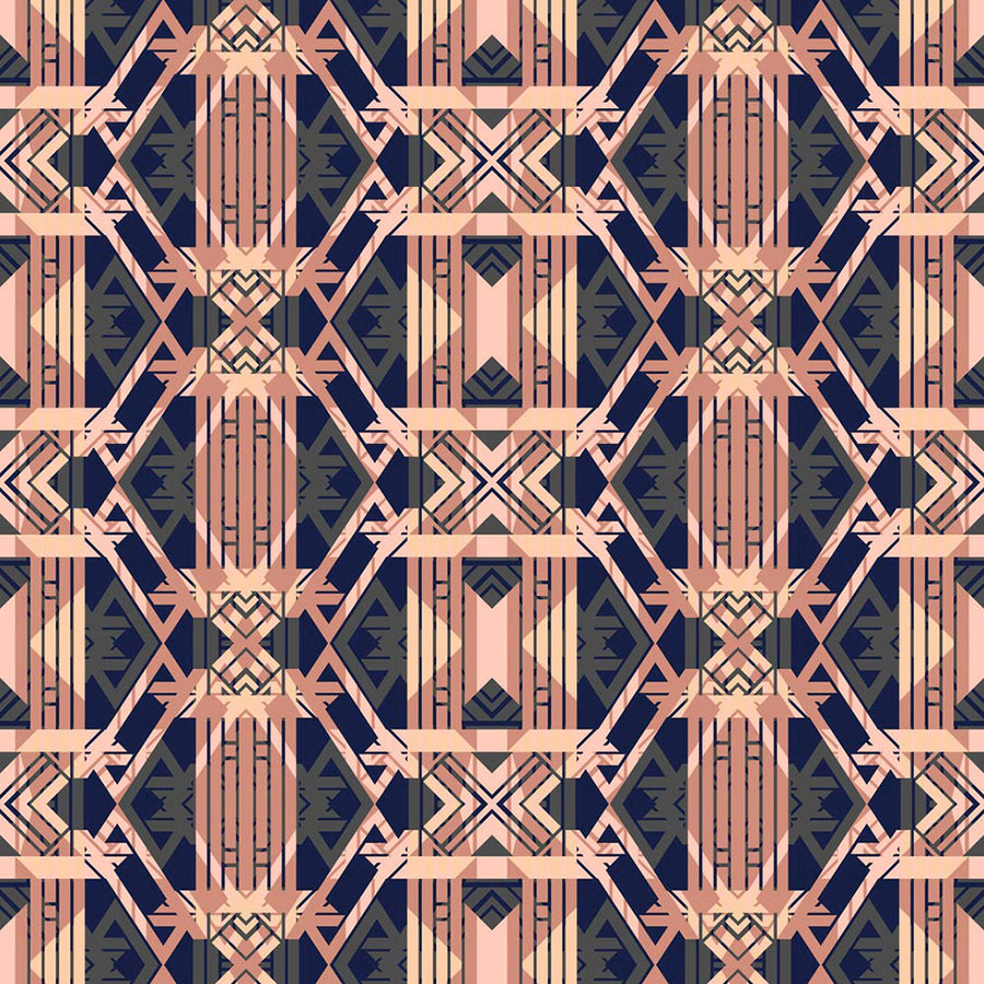 17 Patterns / London Deco Peach A06-LD-04W