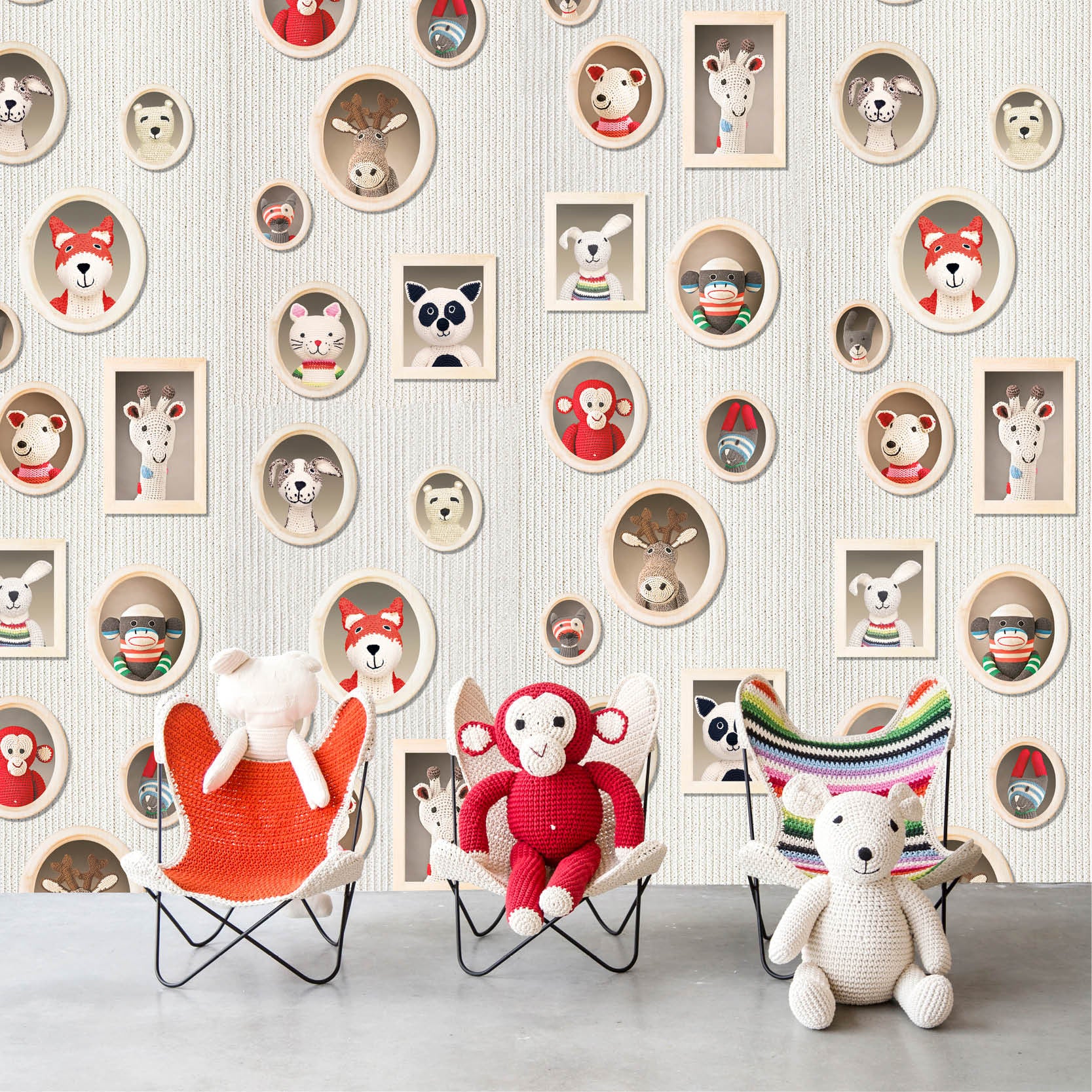 NLXL CROCHET ANIMALS BY ANNE CLAIRE PETIT / ACP-01 | 輸入壁紙専門