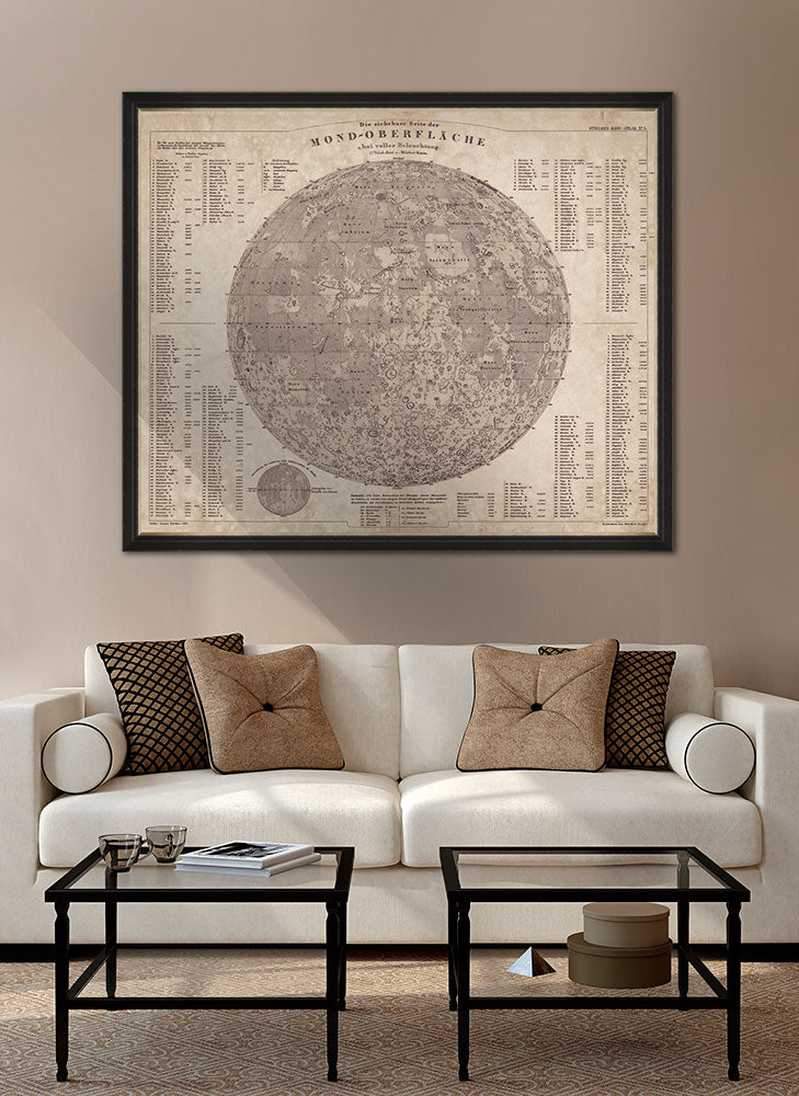 MINDTHEGAP WALL ART / Map of the Moon 1880 FA12206 | 輸入壁紙専門