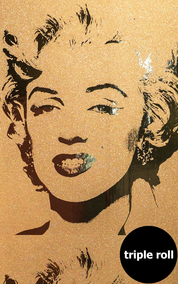 Andy Warhol / MARILYN MONOPRINT / Gold Diamond Dust on Bright Gold