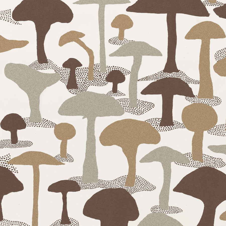 Makelike /  Mushroom Wallpaper Metallic