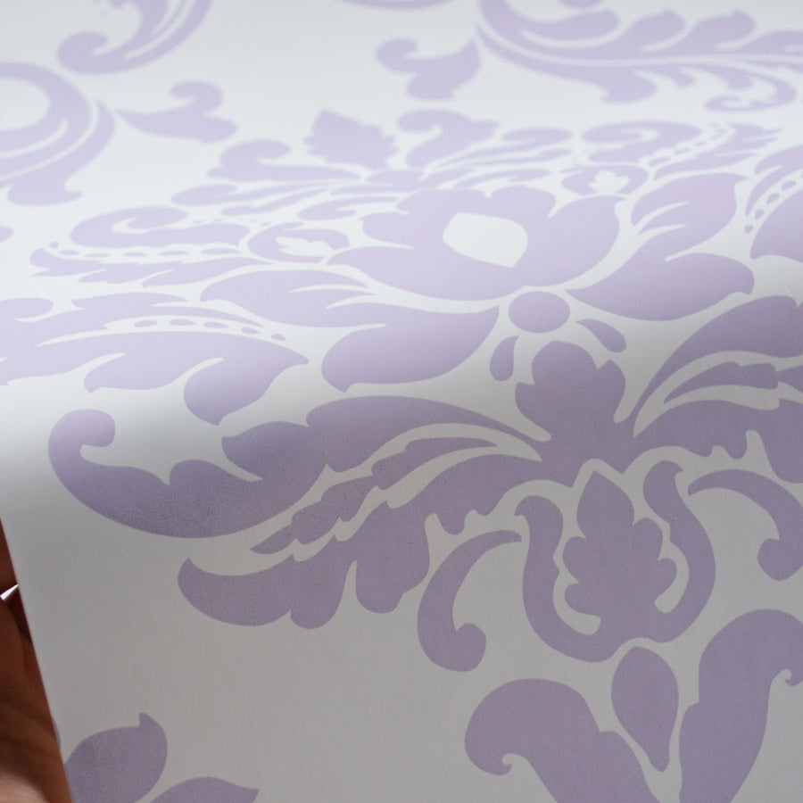 【予約受付】はがせる シール 壁紙 NU WALLPAPER / Purple Ariel Peel And Stick Wallpaper / NU1396