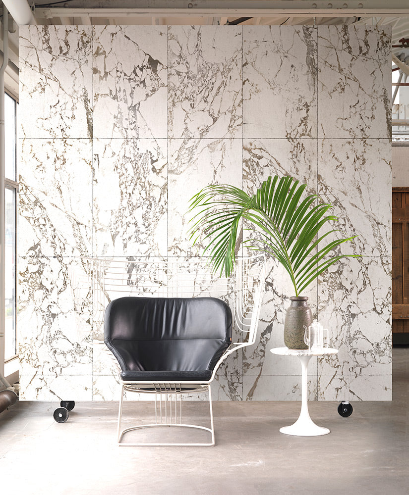 MATERIALS WALLPAPER by Piet Hein Eek WHITE MARBLE WALLPAPER / PHM