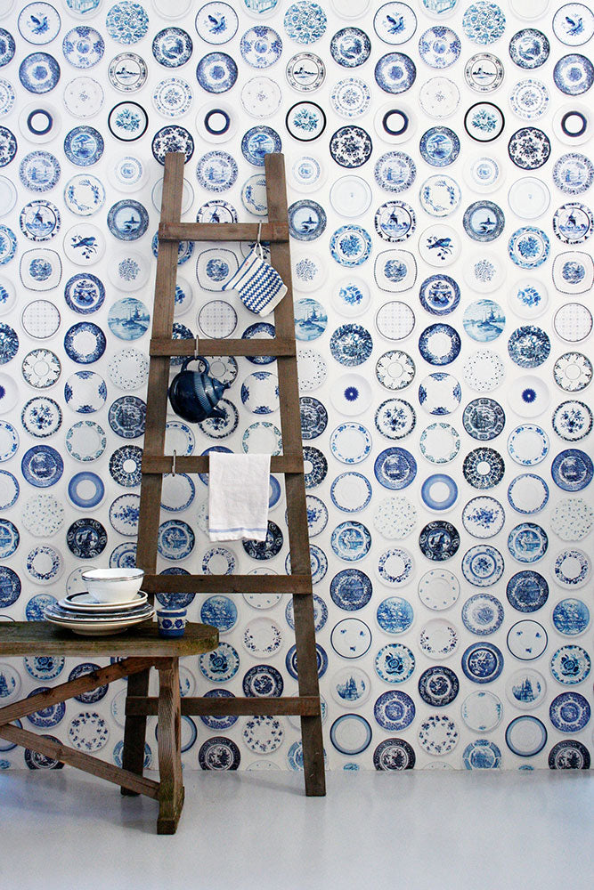 studio ditte / Porcelain wallpaper/blue