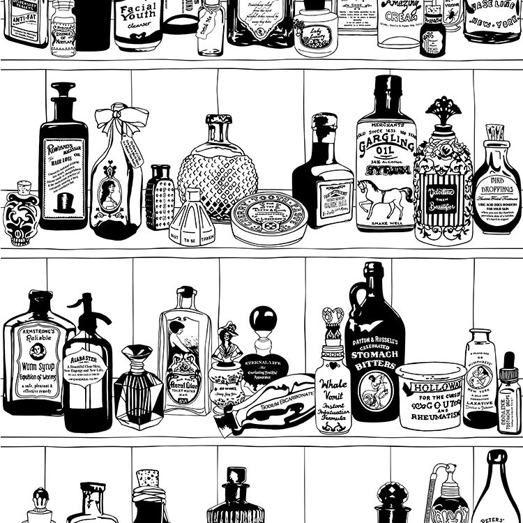 Dupenny Potions / Black and White