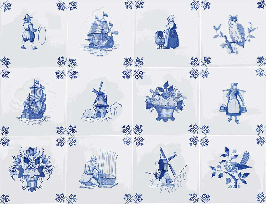 【限定数】Royal Delft by Nicolette Mayer ロイヤル・デルフト / Royal Delft Tile Play