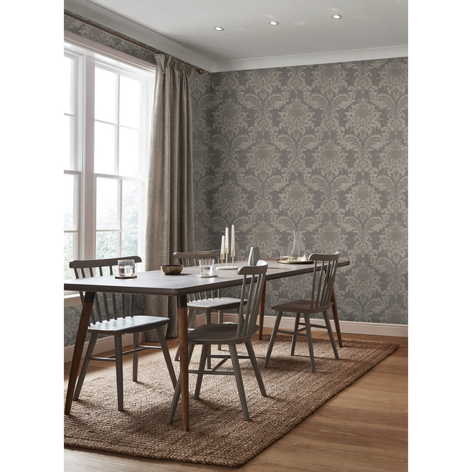 Graham & Brown / INDULGENCE / ARCHIVE DAMASK TAUPE 119970
