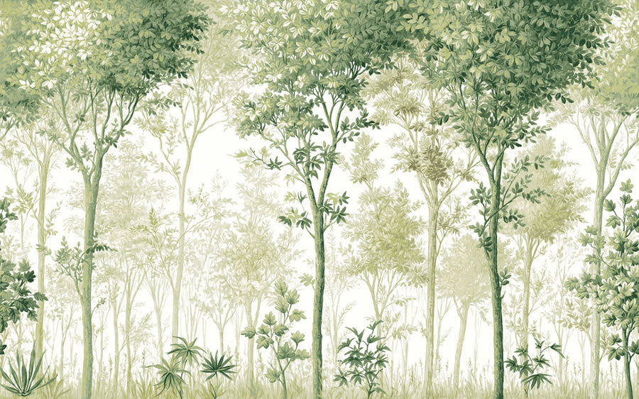 輸入壁紙 Graham & Brown / THE BESPOKE COLLECTION / COPPICE FOREST Sage 120283