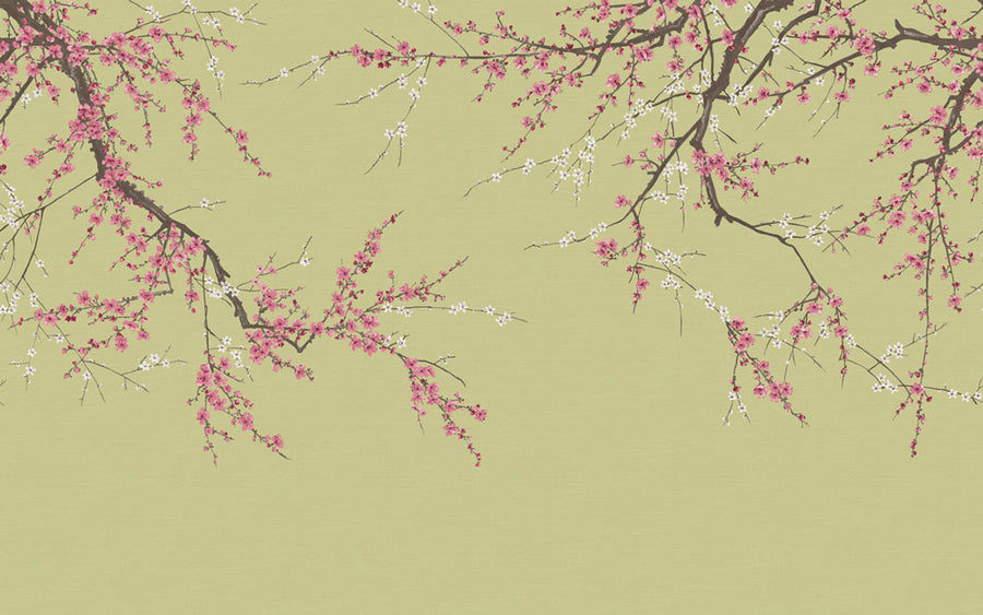 輸入壁紙 Graham & Brown / THE BESPOKE COLLECTION / SAKURA Viridis 122020