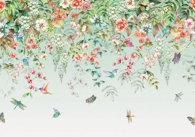 輸入壁紙 Graham & Brown / THE BESPOKE COLLECTION / ETHEREAL FLORA Dawn 122038