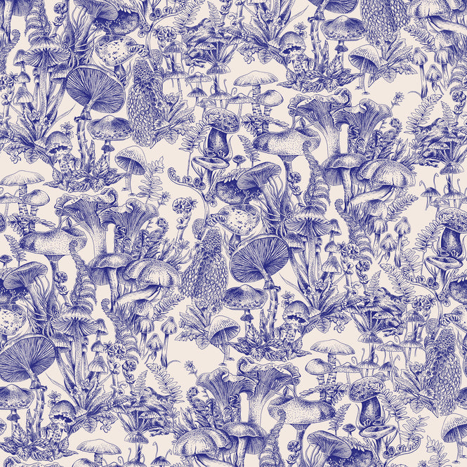 Cole&Son / Stella McCartney × Cole & Son / Fungi Forest Navy 122/1002