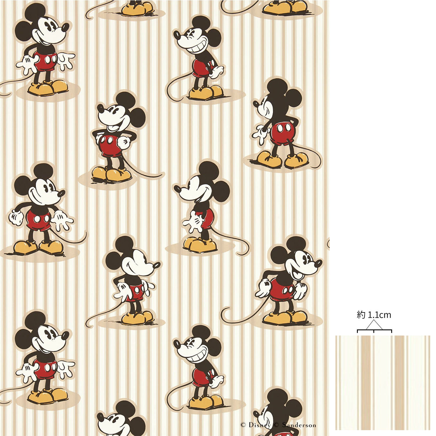 Sanderson / Disney Home X Sanderson Wallpapers / MICKEY STRIPE