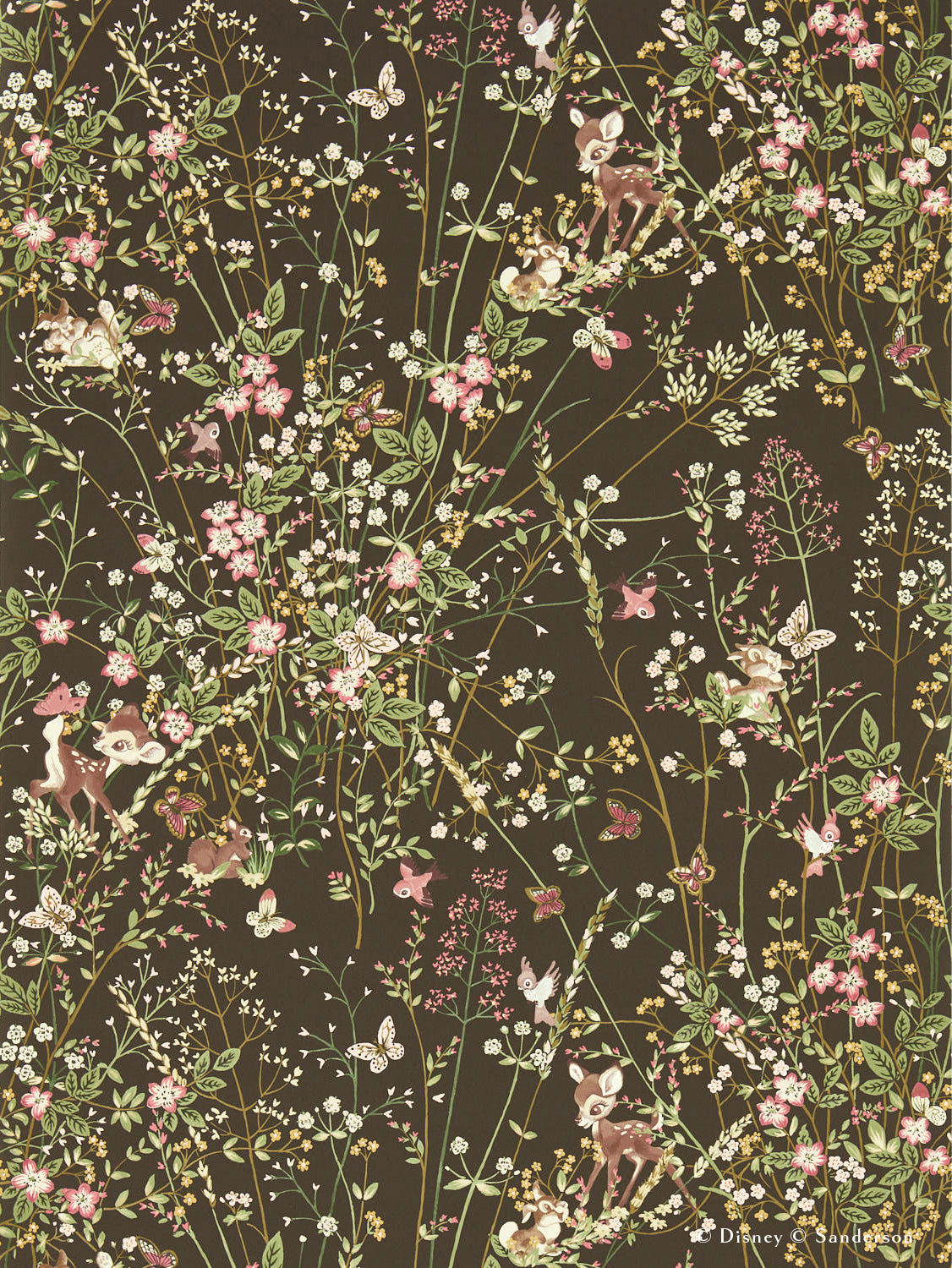 Sanderson / Disney Home X Sanderson Wallpapers / BAMBI / Chocolate