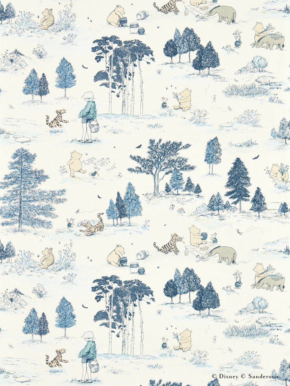 yoroshikudesuさま専用！ Hundred Acre Wood Cashew Wallpaper – Kids Wallpaper Company