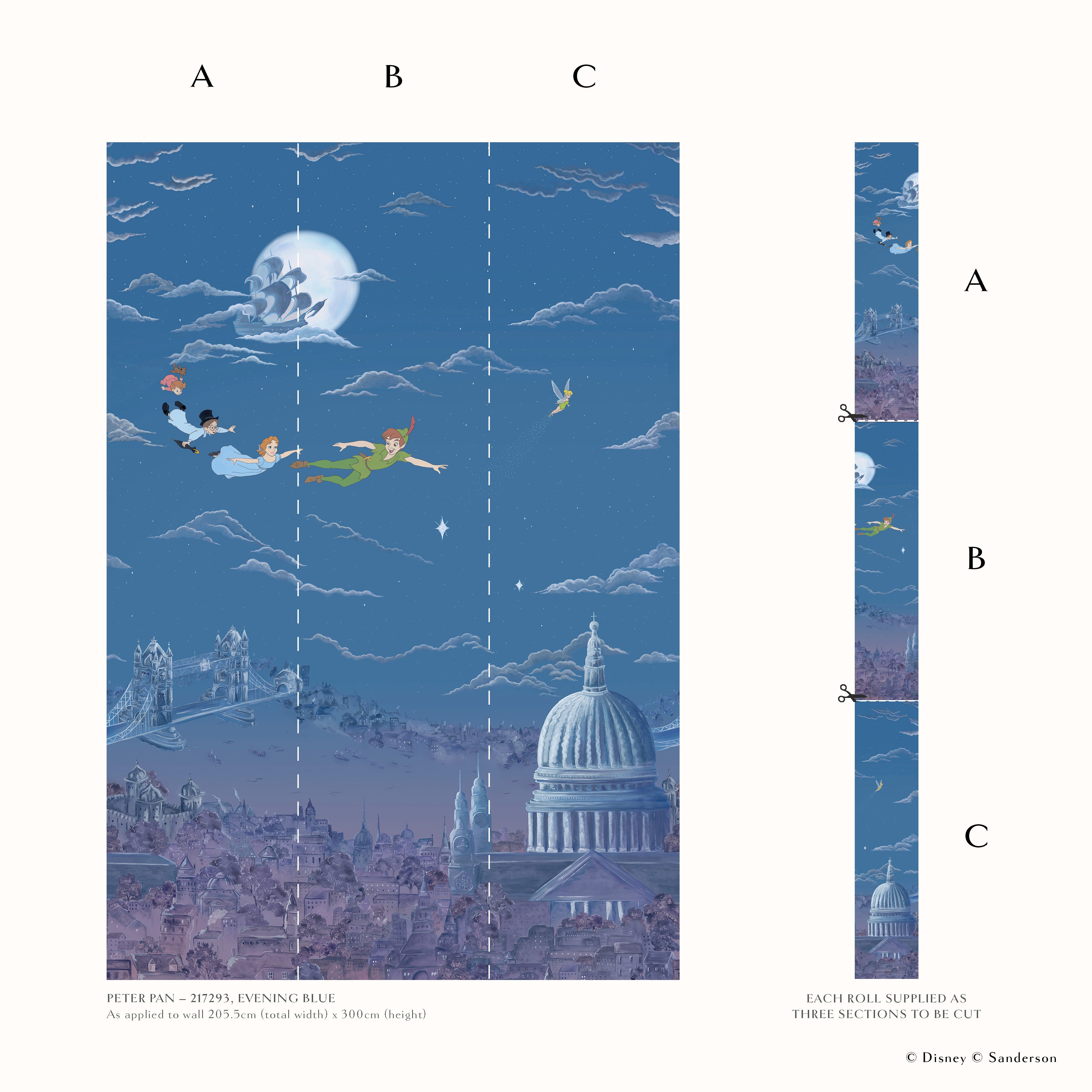 Sanderson / Disney Home X Sanderson Wallpapers / PETER PAN