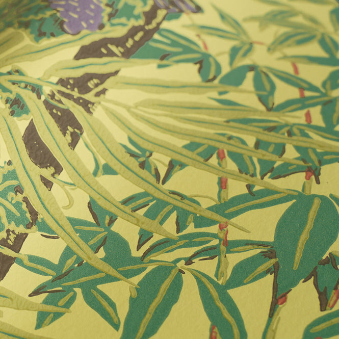 輸入壁紙 1838 Wallcoverings / V&A DECORATIVE PAPERS / MACAW Vivid Yellow 2311-167-03