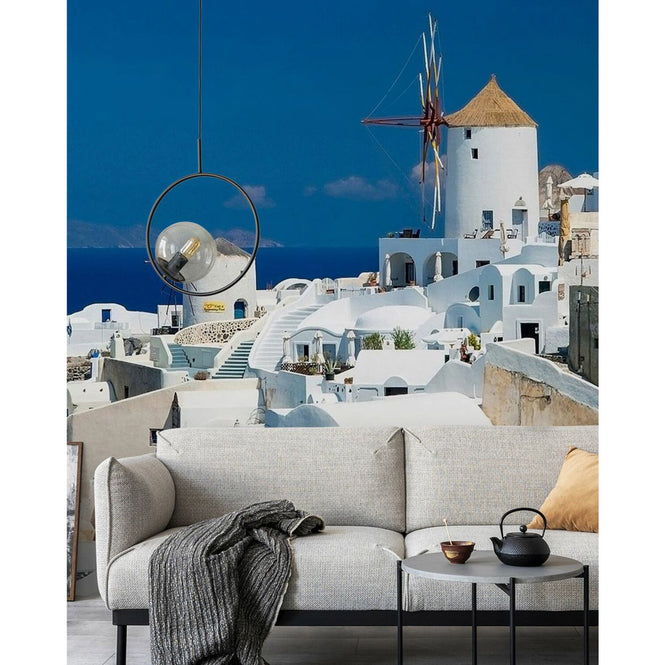 PHOTOWALL / White Houses and Azure Blue Sea in Greece (e24198)