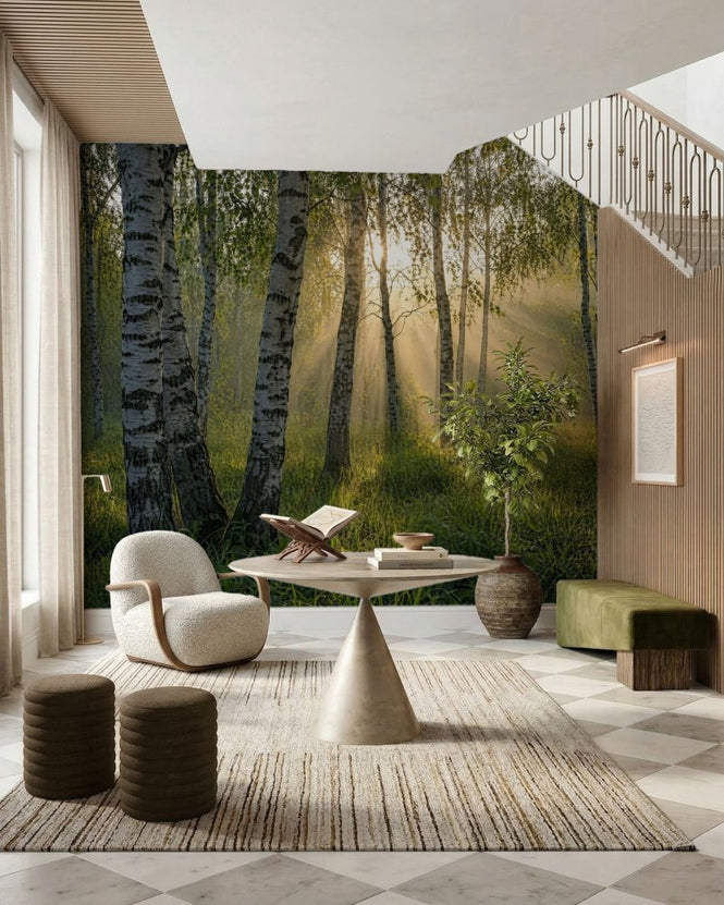 PHOTOWALL / Sunlight Through Birch Trees (e315825)