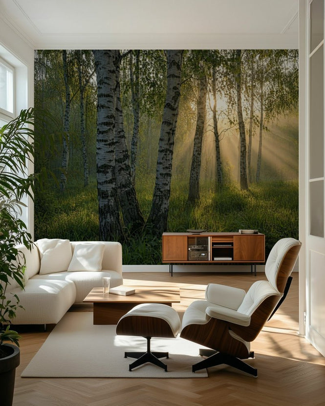 PHOTOWALL / Sunlight Through Birch Trees (e315825)