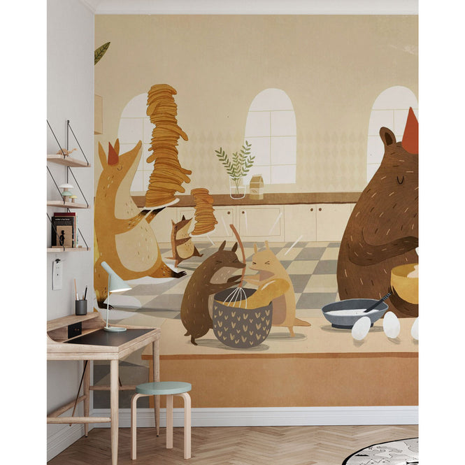PHOTOWALL / Friends Flipping Pancakes (e322669)