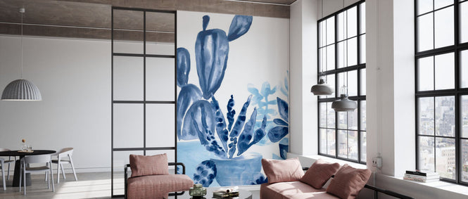 PHOTOWALL / Indigo Succulent IV (e324898)