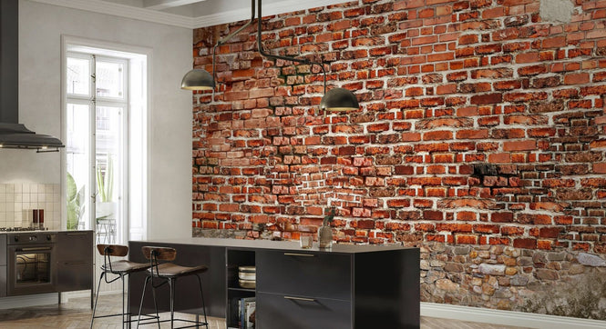 PHOTOWALL / Collapsed and Repaired Brick Wall (e328443)