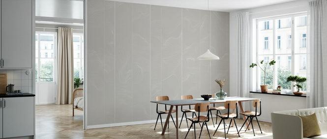PHOTOWALL / Illuminated Lines Curved - Sand (e84142)