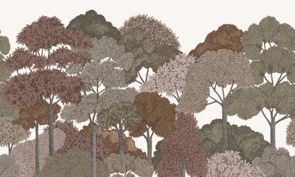 PHOTOWALL / Canopy - Olive Pinks (e84669)
