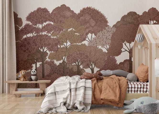 PHOTOWALL / Canopy - Olive Pinks (e84669)