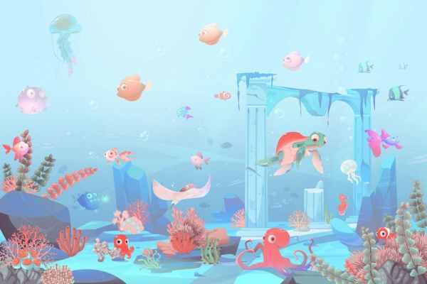 PHOTOWALL / Enchanting Sea Creatures (e84831)