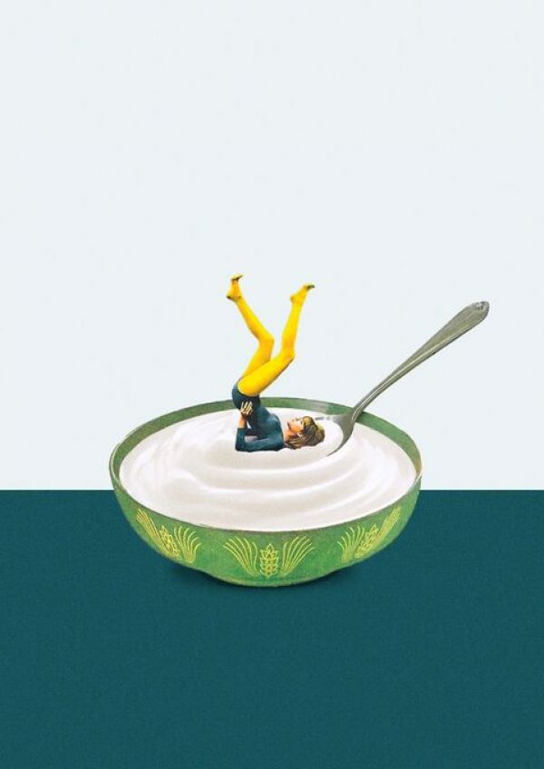 PHOTOWALL / Yoga in my Yogurt (e85549)