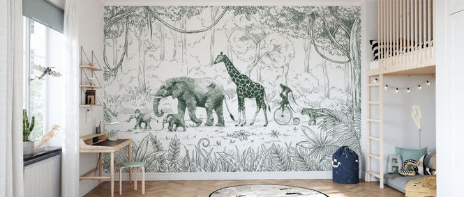 PHOTOWALL / Animal Parade - Green (e92655)